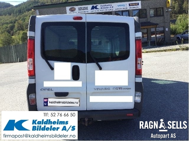 Opel Vivaro A 2006-2014 , Motorkode: M9R-630, Girkassekode: 93198673