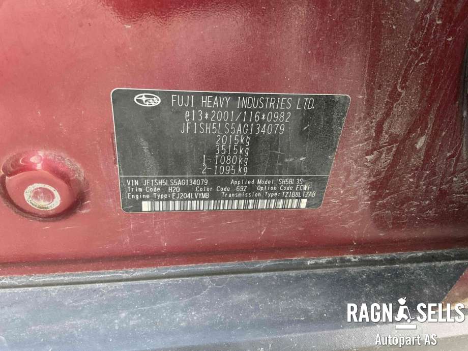 Subaru Forester 2008-2013 (Type III) , Motorkode: EJ20, Girkassekode: