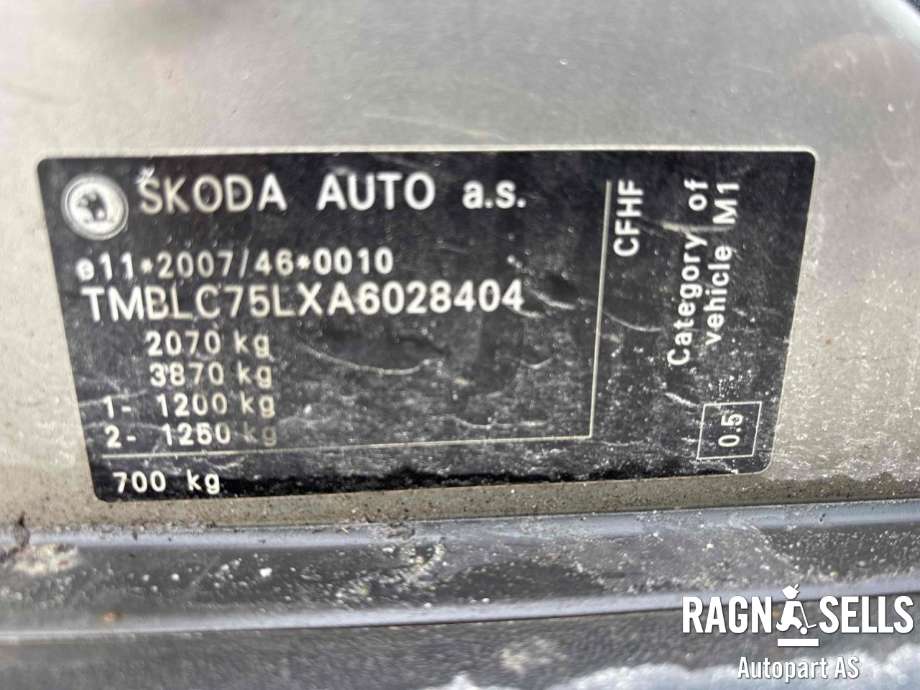 Škoda Yeti 2009-2013 (Fase 1) , Motorkode: CFH, Girkassekode: 