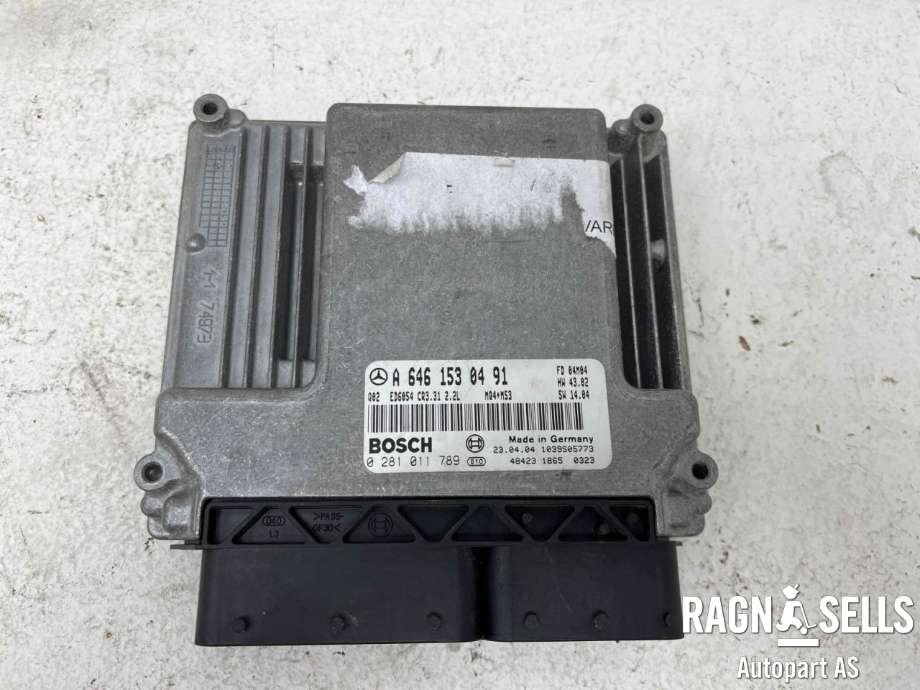 Styreenhet motor til Mercedes Vito/Viano 2010-2014 (Fase 2) (W639) (W639) (BOSCH|A 646 150 99 91|A 646 153 04 91|0281011789)