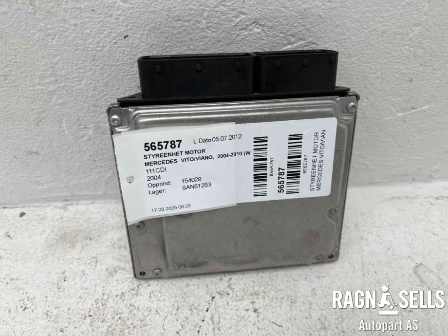 Styreenhet motor til Mercedes Vito/Viano 2010-2014 (Fase 2) (W639) (W639) (BOSCH|A 646 150 99 91|A 646 153 04 91|0281011789)