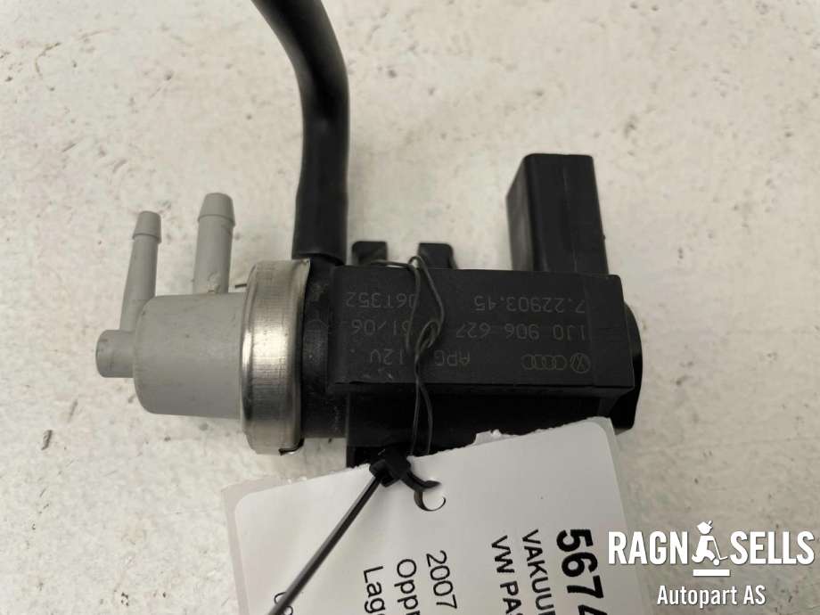 Vakuumventil til VW Passat 2005-2010 (B6) (B6) (1J0906627B|1K0 906 627 A|)