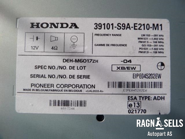 Bilstereo til Honda CR-V 2002-2006 (Type II)  (39101-S9A-E210-M1|)
