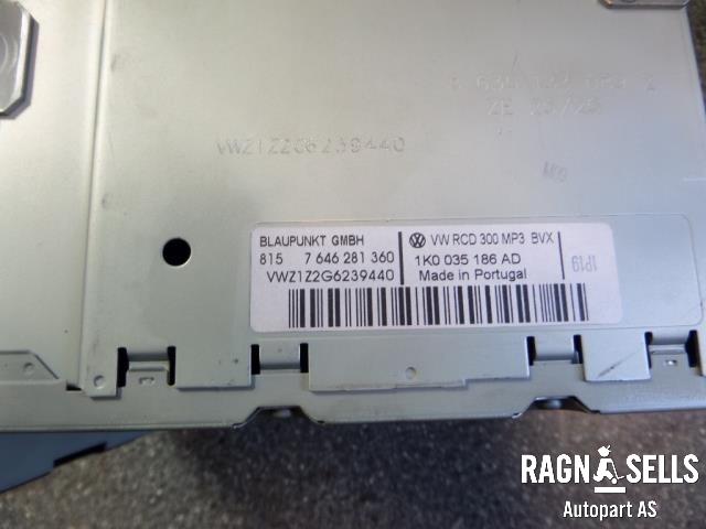 Bilstereo til VW Jetta 2005-2010  (1K0035186AD||7646281360)