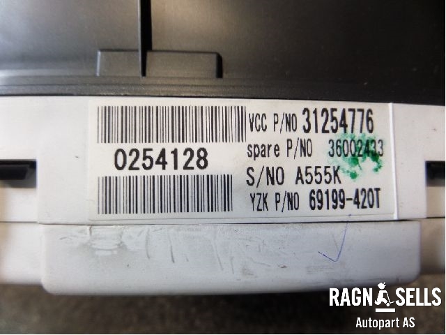 Speedometer til Volvo V50 2007-2012 (Fase 2) (31254776|)