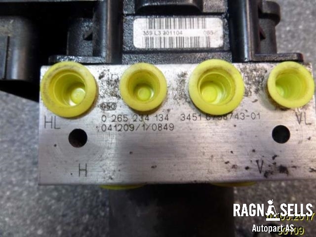 ABS sentral til BMW 5-Serie 2003-2010 (E60/E61) (E60/E61) (34 51 6 769 704|34 51 6 758 743|0265234134)