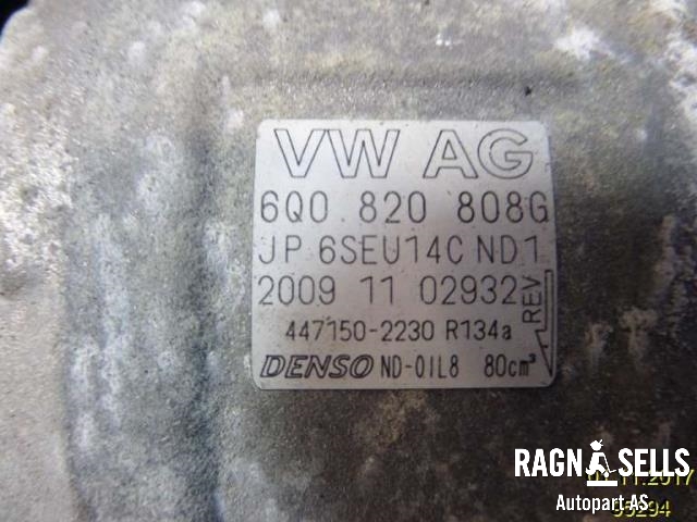 Aircondition kompressor til VW Polo 2009-2014 (Type V, Fase 1) (6Q0820808G||4471502230)