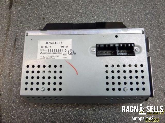 Multimedia display (MCU - Media Controller Unit) til Mitsubishi L200 2006-2015 (Type IV)  (8750A086||72215188D)