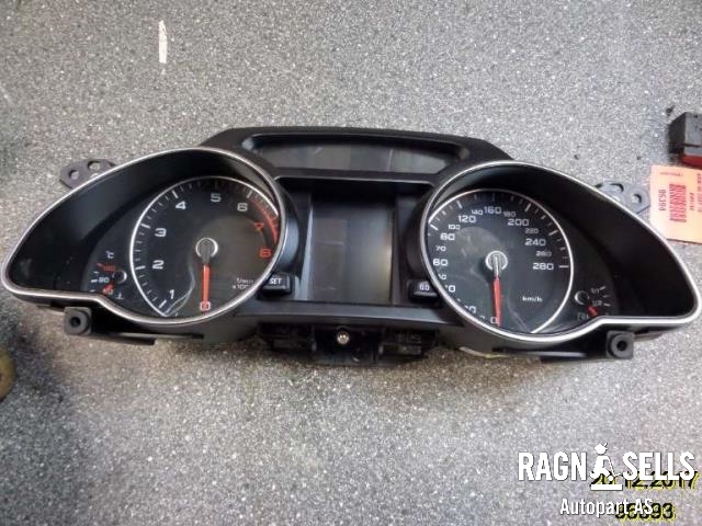 Speedometer til Audi A5, 2007-2016 (Type I)  (8T0920900S)