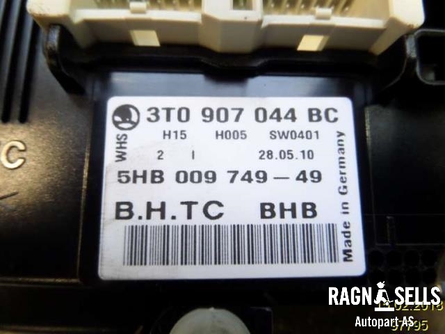 Varmeapparat betjening til Škoda Superb 2008-2015 (Type II)  (3T0907044BC||5HB00974949)