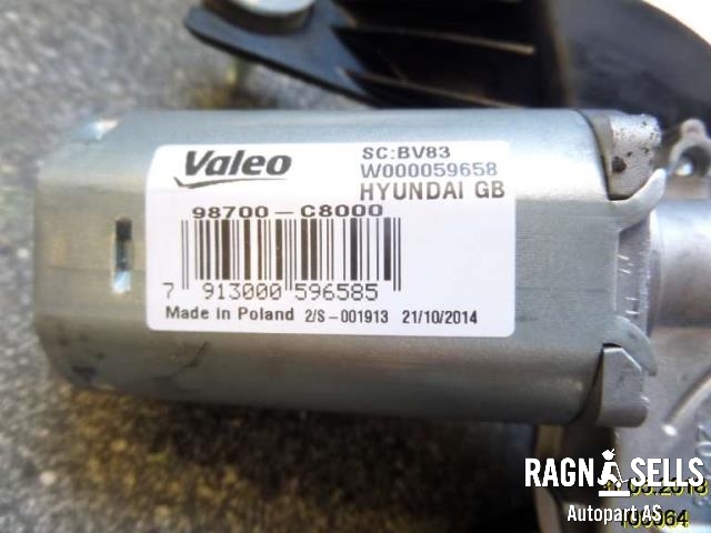 Viskermotor bakrute til Hyundai i20 2015-2020 (Type II)  (98700C8000|)