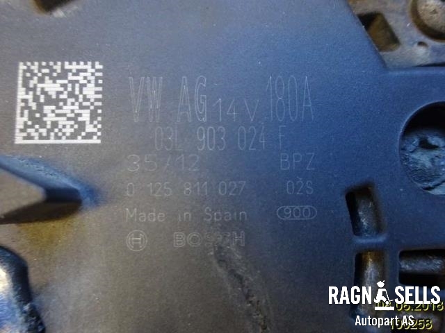 Dynamo til VW Passat 2011-2015 (B7) (B7) (BOSCH|03L903024F||0125811027)
