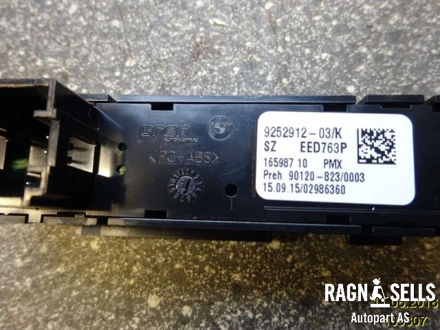 Bryter Antispinn til BMW 3-Serie 2012-2018 (F30/F31/F34) (F30/F31/F34) (61 31 9 252 912|)