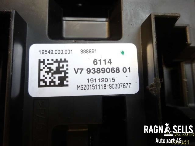 Sikringsboks til BMW 3-Serie 2012-2018 (F30/F31/F34) (F30/F31/F34) (61 14 9 224 866|9 389 068|)