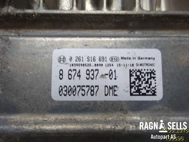 Styreenhet motor til BMW 3-Serie 2012-2018 (F30/F31/F34) (F30/F31/F34) (BOSCH|12 14 8 692 971|8 674 937|0 261 S16 691|12 14 8 664 546)