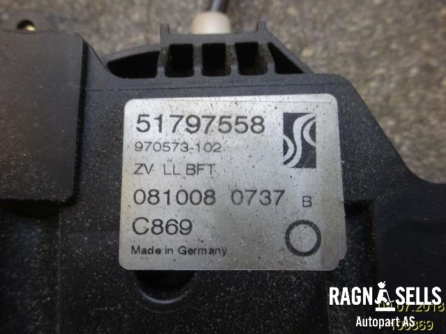 Sentrallås høyre foran til Fiat Punto 2006-2010 (Type III, Fase 1) (51797558|)