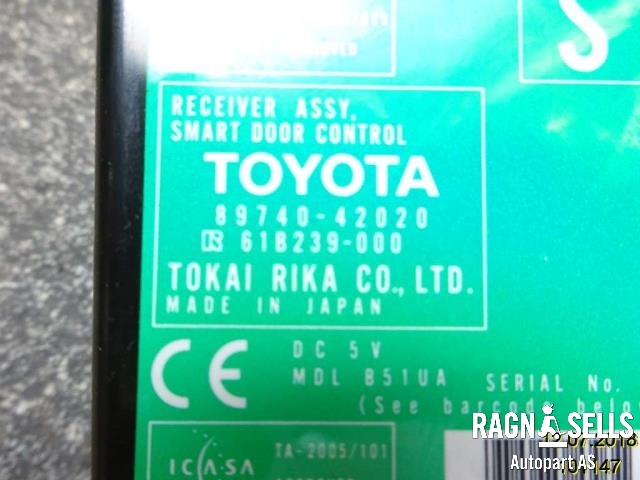 Styreenhet dør venstre foran til Toyota RAV4 2006-2009 (Type III, Fase 1)  (8974042020||61B239000)