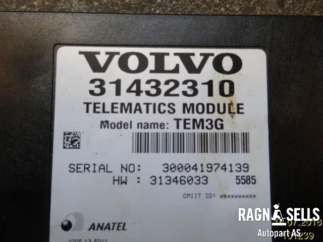 Styreenhet diverse til Volvo V60/V60 CC 2013-2018 (Type I, Fase 2)  (31432310||31346033)