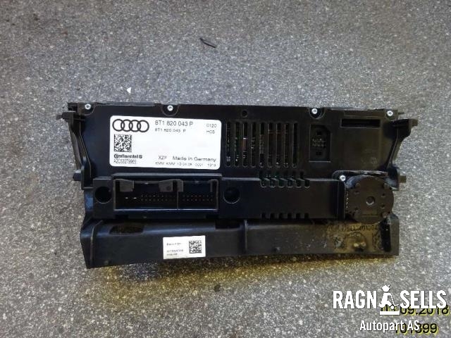 Varmeapparat betjening til Audi A4 2007-2014 (Type IV) (B8) (B8) (8T1820043P|)