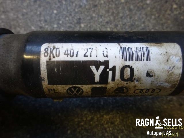 Drivaksel høyre foran, diesel/manuell til Audi A4 2007-2014 (Type IV) (B8) (B8) (8K0407271G|8K0 407 271 Q|)
