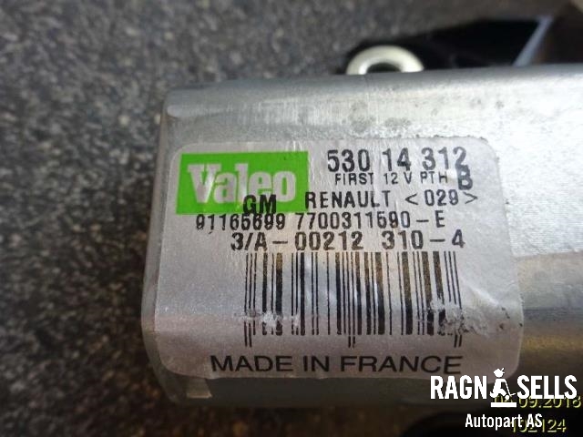 Viskermotor bakrute til Opel Vivaro A 2006-2014  (VALEO|4408538|53014312|91165699)