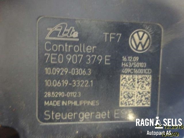ABS sentral til VW Transporter / Caravelle 2009-2015 (Fase 2) (T5) (T5) (7H0614517B|7E0907379F|10021204824)