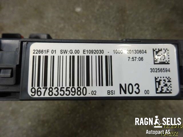 Sikringsboks til Peugeot 2008 2013-2019 (Type I) (9678355980|)