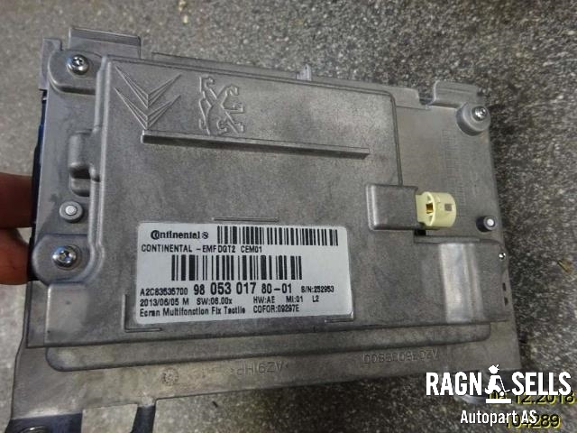 Multimedia display (MCU - Media Controller Unit) til Peugeot 2008 2013-2019 (Type I)  (980530178001|98 053 017 80|)