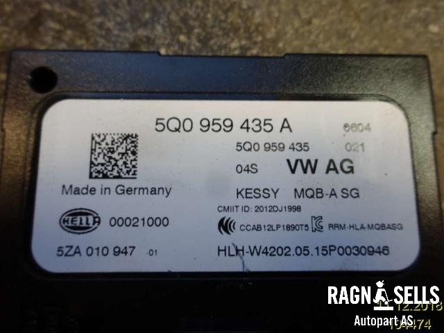 Styreenhet diverse til VW e-Golf 2014-2017 (Fase 1)  (0EA907309A||5Q0959435A)