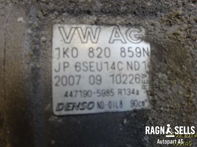 Aircondition kompressor til Audi A3 2009-2012 (Type II, Fase 2)  (1K0 820 859 S|1K0820859N|4471905985)