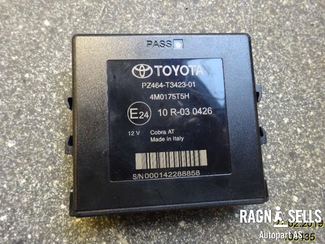 Styreenhet diverse til Toyota Avensis, 2009-2015 (Type III, Fase 1) (PZ464T342301)