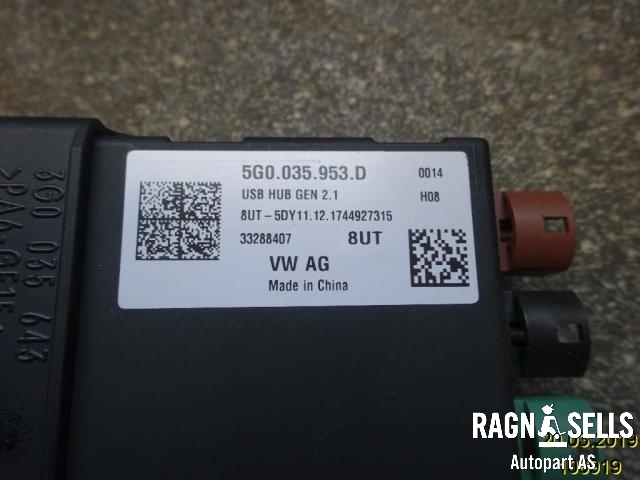 Styreenhet diverse til VW Passat 2015-2019 (Fase 1) (B8) (B8) (5G0035953D|33288407)