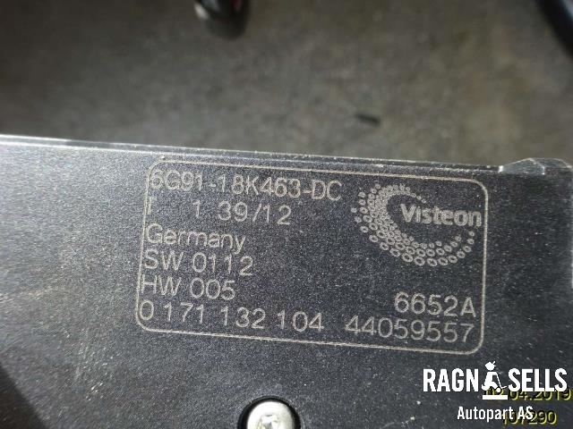 Varmeapparat register til Ford Galaxy 2010-2015 (Type III, Fase 2)  (6G9118K463DC|)