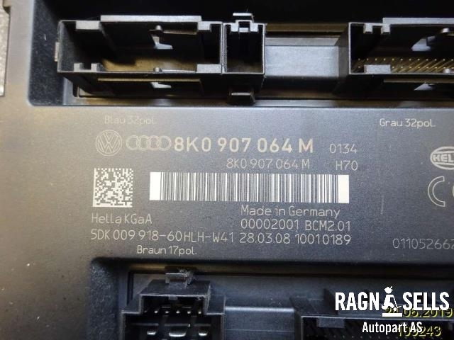 Styreenhet comfort (BCM) til Audi A4 2007-2014 (Type IV) (B8) (B8) (8K0907064M|5DK00991860HLHW41)