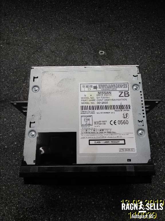 Bilstereo navigasjon til Nissan Leaf 2011-2017 (Type I) (259153ND1C|)