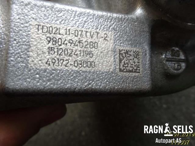 Turbo til Peugeot Partner 2015-2019 (Type II, Fase 2) (9804945280|4917203000)