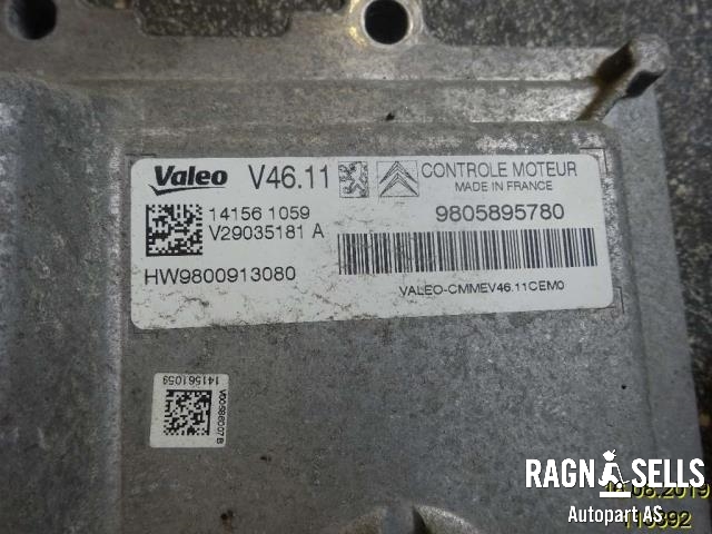Styreenhet motor til Citroën C4, Cactus 2014-2017 (Fase 1)  (9805895780|V29035181A)