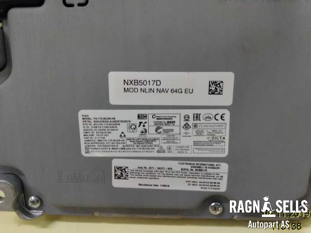 Bilstereo navigasjon til Ford Transit 2014-->>  (JV1T14G370|NXB5017D)