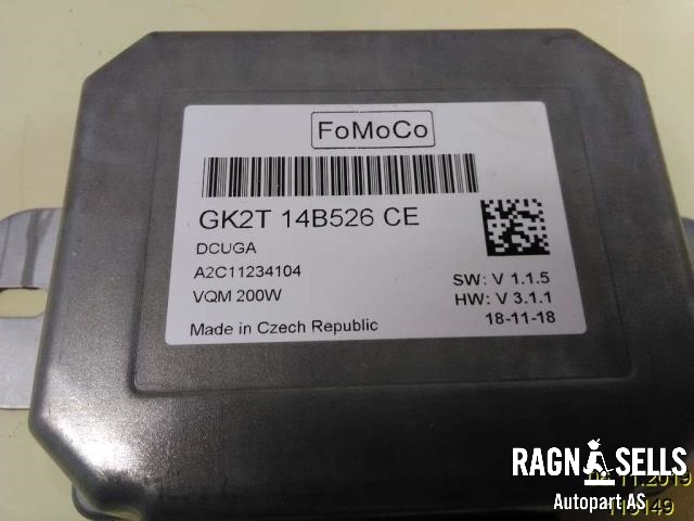 Styreenhet tenning til Ford Transit 2014-->>  (GK2T14B526CE|A2C11234104)