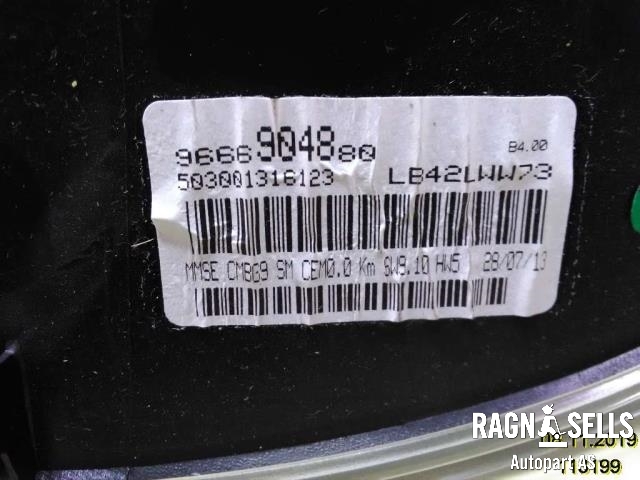 Speedometer til Toyota Proace 2013-2016 (Type I)  (9666904880|)
