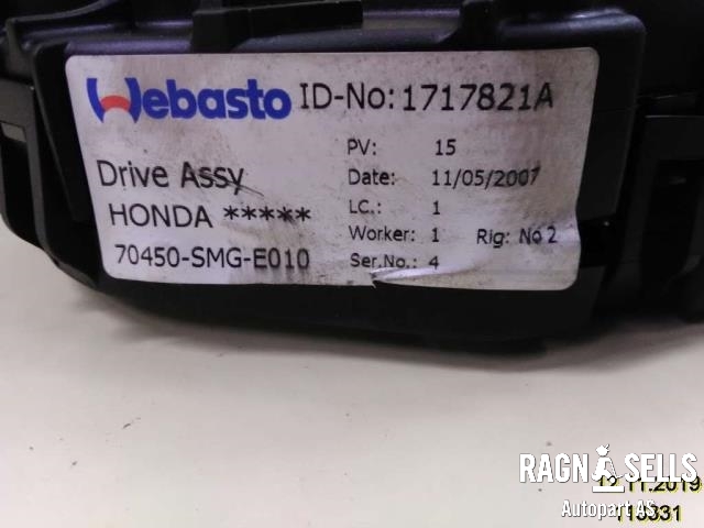 Takluke motor til Honda CR-V 2007-2012 (Type III) (70450SMGE010|1717821A)