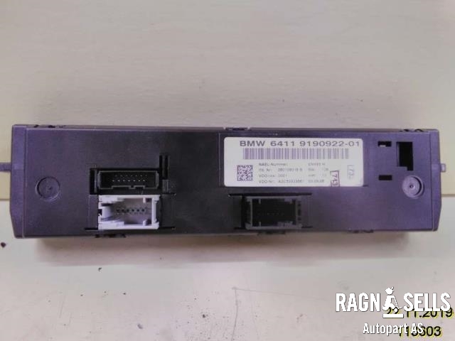 Varmeapparat betjening til BMW 1-Serie 2004-2011 (E81/E82/E87/E88) (E81/E82/E87/E88) (64 11 9 286 618|64 11 9 190 922|A2C53323561)
