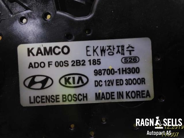 Viskermotor bakrute til Hyundai Ix35 2010-2015 (987001H300|F00S2B2185)