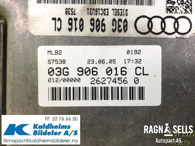 Styreenhet motor til Audi A4 2004-2008 (Type III) (B7) (B7) (03G906016CL|0281012267)