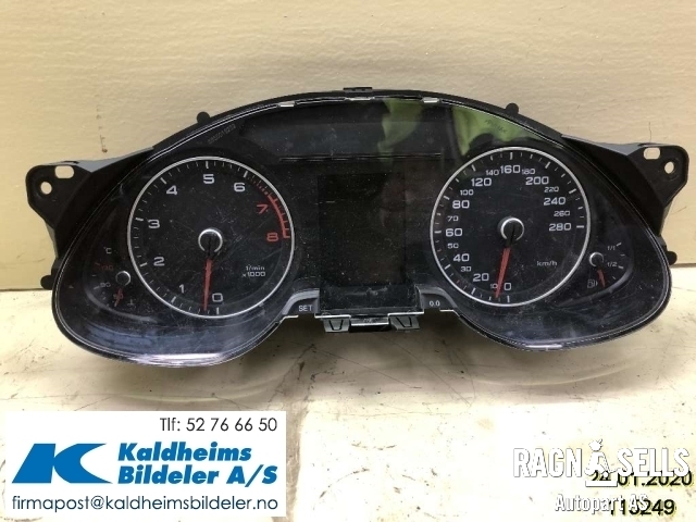 Speedometer til Audi A4 2007-2014 (Type IV) (B8) (B8) (8K0920931T|8K0 920 931 T|)