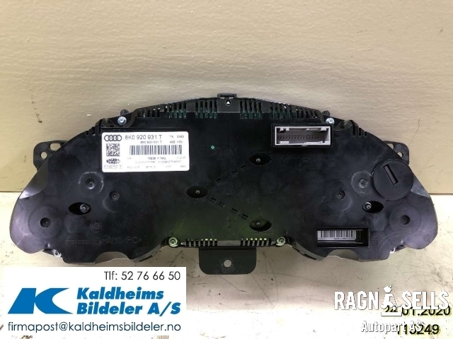 Speedometer til Audi A4 2007-2014 (Type IV) (B8) (B8) (8K0920931T|8K0 920 931 T|)