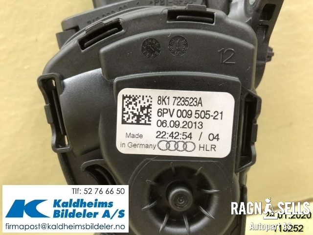 Pedal gass til Audi A4 2007-2014 (Type IV) (B8) (B8) (8K1723523A|6PV00950521)