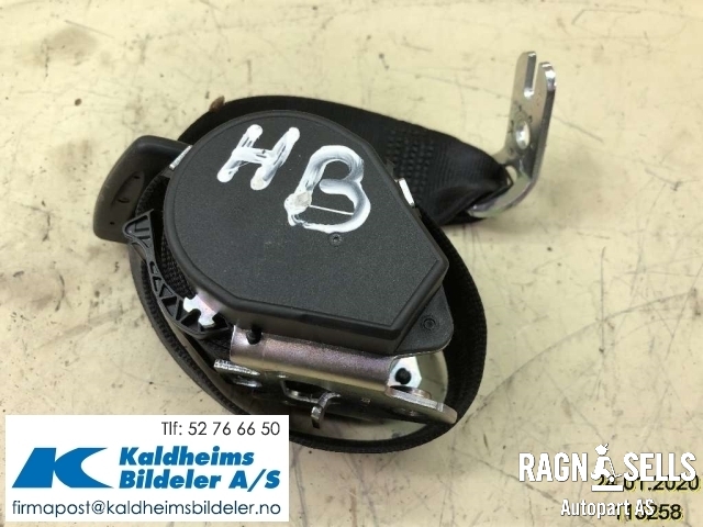 Sikkerhetsbelte bak høyre til Audi A4 2007-2014 (Type IV) (B8) (B8) (8K0857805R|ALE621492700)