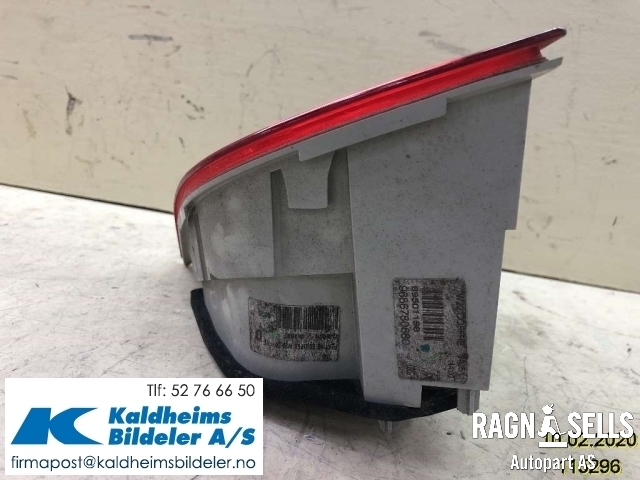 Baklykt høyre indre til Peugeot 508 2011-2014 (Type I, Fase 1)  (9686780680|)
