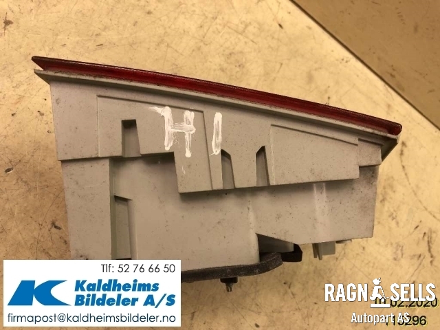 Baklykt høyre indre til Peugeot 508 2011-2014 (Type I, Fase 1)  (9686780680|)